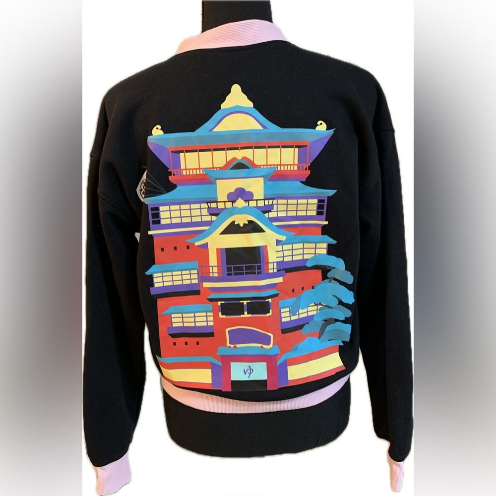 Her Universe Spirited Away Black and Pink Cardigan Size Small - Picture 2 of 10